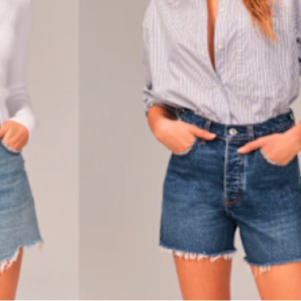 Abercrombie & Fitch High Waist Dad Shorts